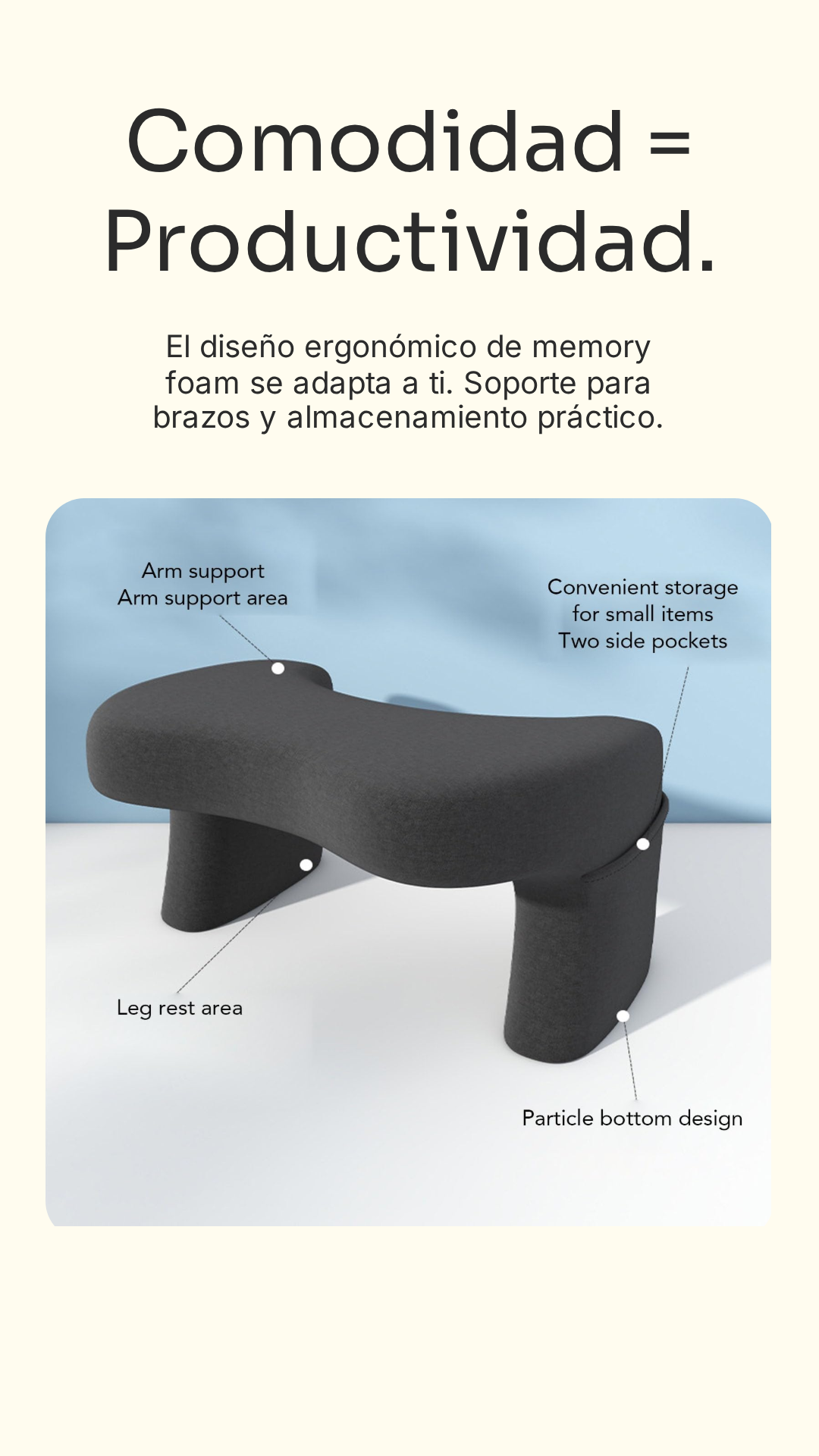 Softable - La Almohada de Trabajo Ergonómica