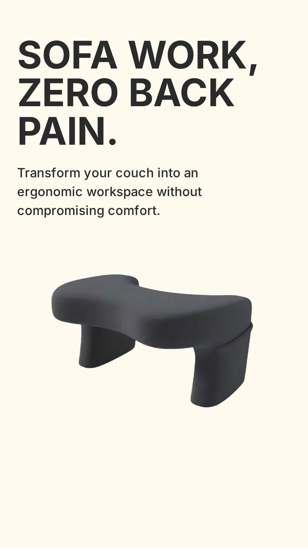 Softable - La Almohada de Trabajo Ergonómica